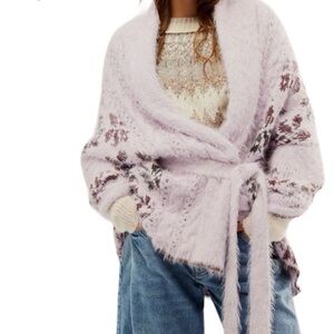 Free People Cable Mix Cardi